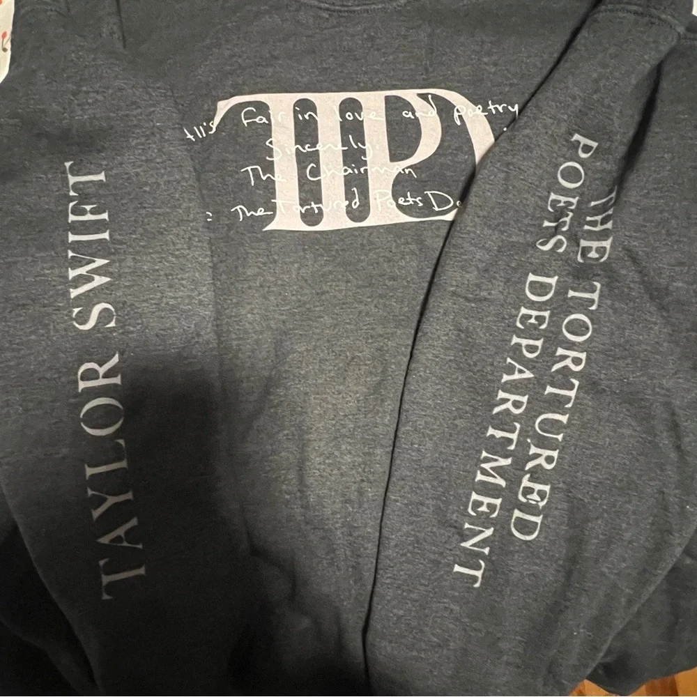 Taylor Swift Famnade Tortured Poets Department crewneck sweatshirt - Picture 1 of 4